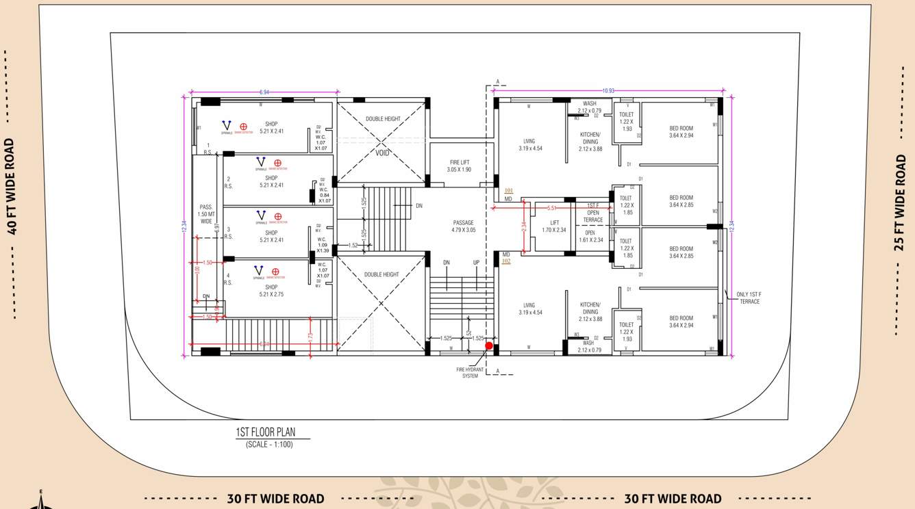  royal lotus Block A Cluster Plan for 1st Floor