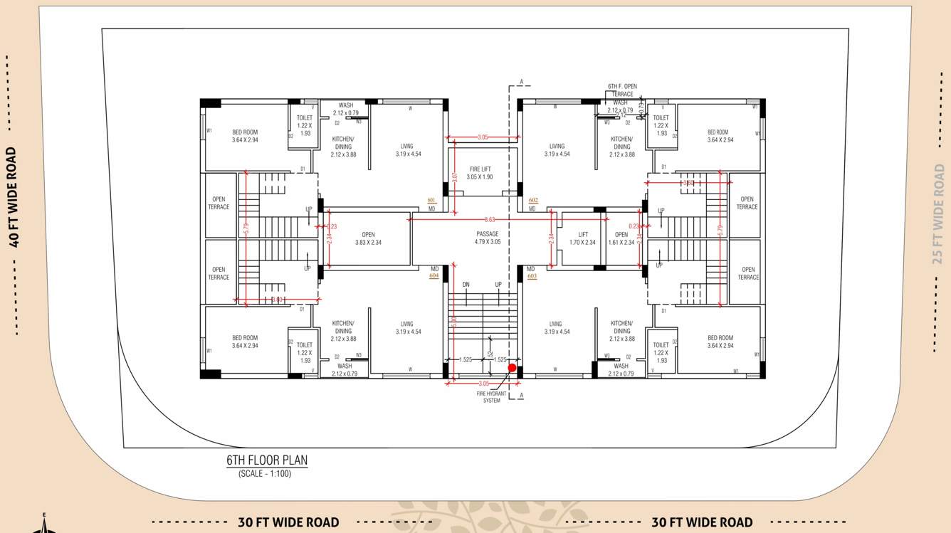  royal lotus Block A Cluster Plan for 6th Floor