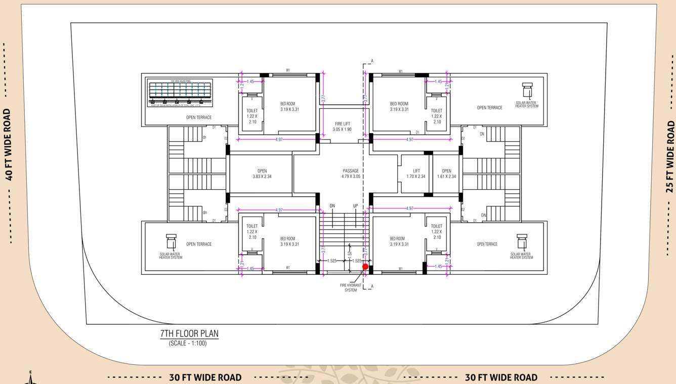  royal lotus Block A Cluster Plan for 7th Floor