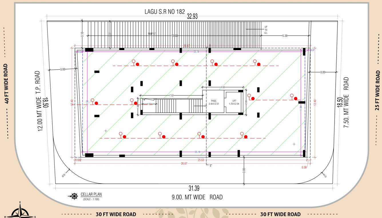  royal lotus Block A Cluster Plan for Cellar Floor