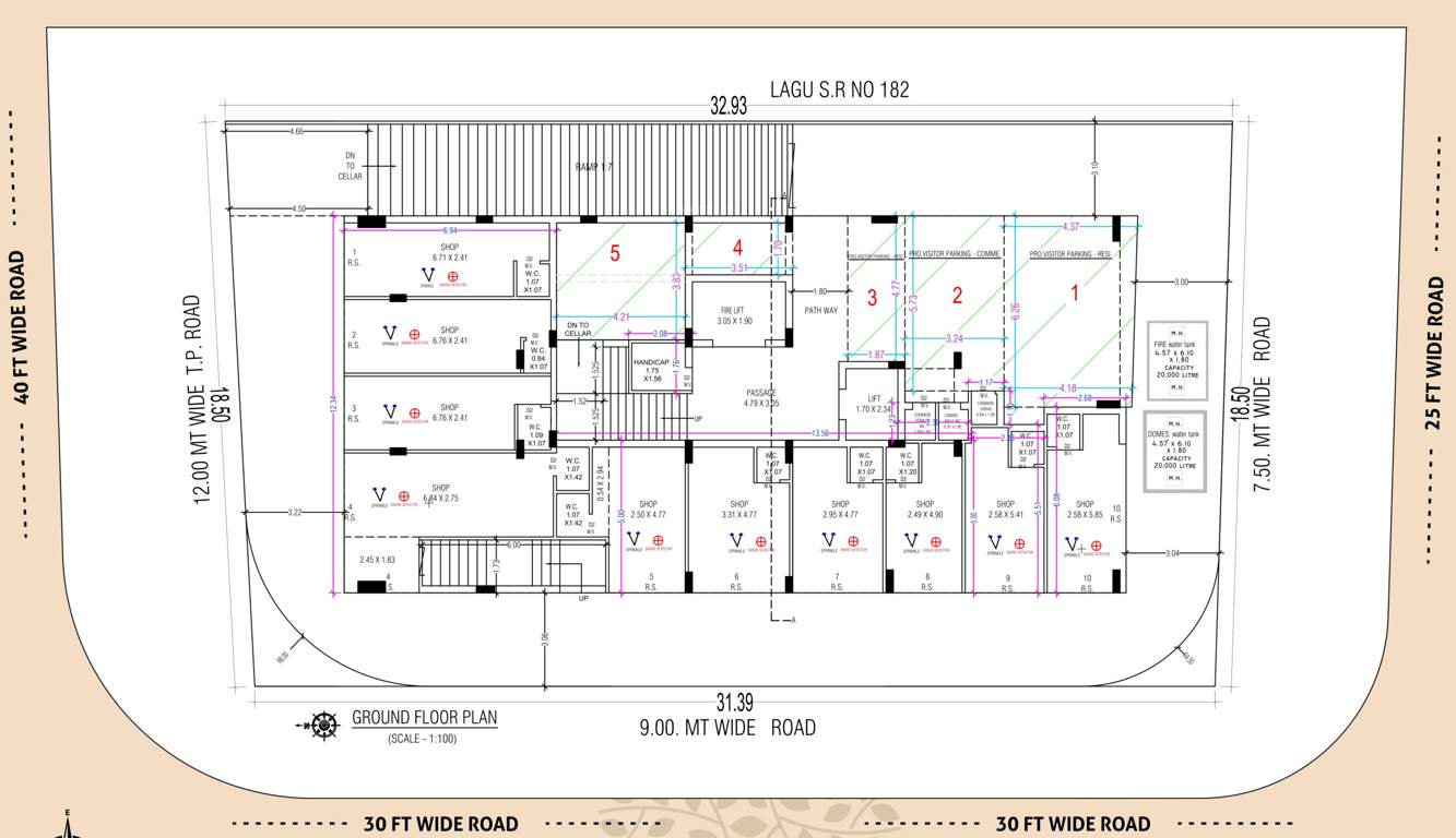  royal lotus Block A Cluster Plan for ground Floor