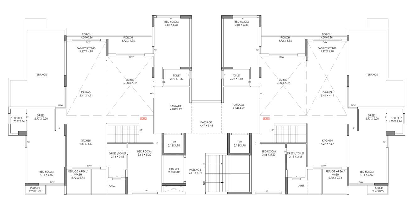  harmony hills Tower B Cluster Plan for 20th Floor
