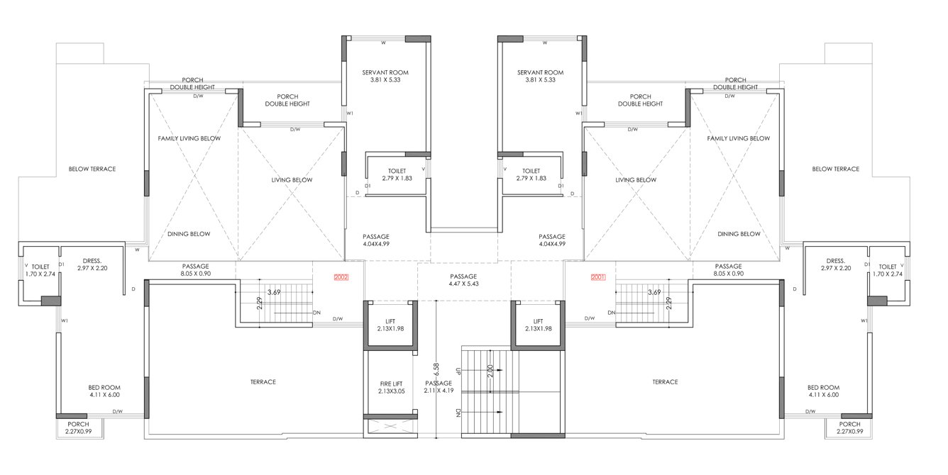  harmony hills Tower B Cluster Plan for 21th Floor