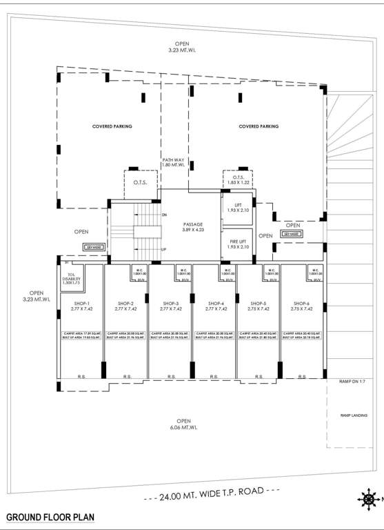  luxuria Tower A Cluster Plan for ground Floor