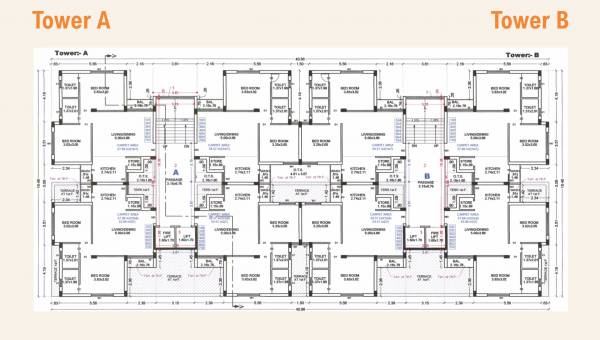 Block A Cluster Plan from 1st to 8th Floor heights Block A Cluster Plan from 1st to 8th Floor