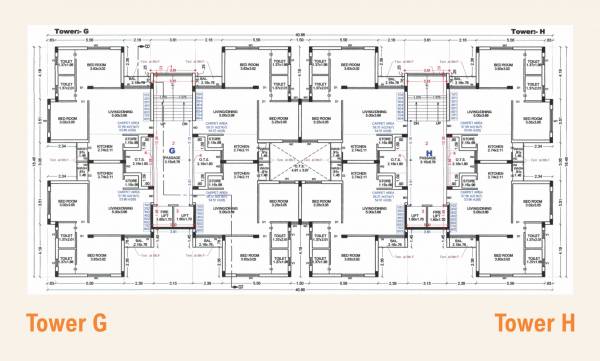 Block G Cluster Plan from 1st to 8th Floor heights Block G Cluster Plan from 1st to 8th Floor