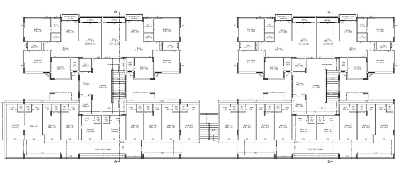  speedwell gold Tower A Cluster Plan for 1st Floor