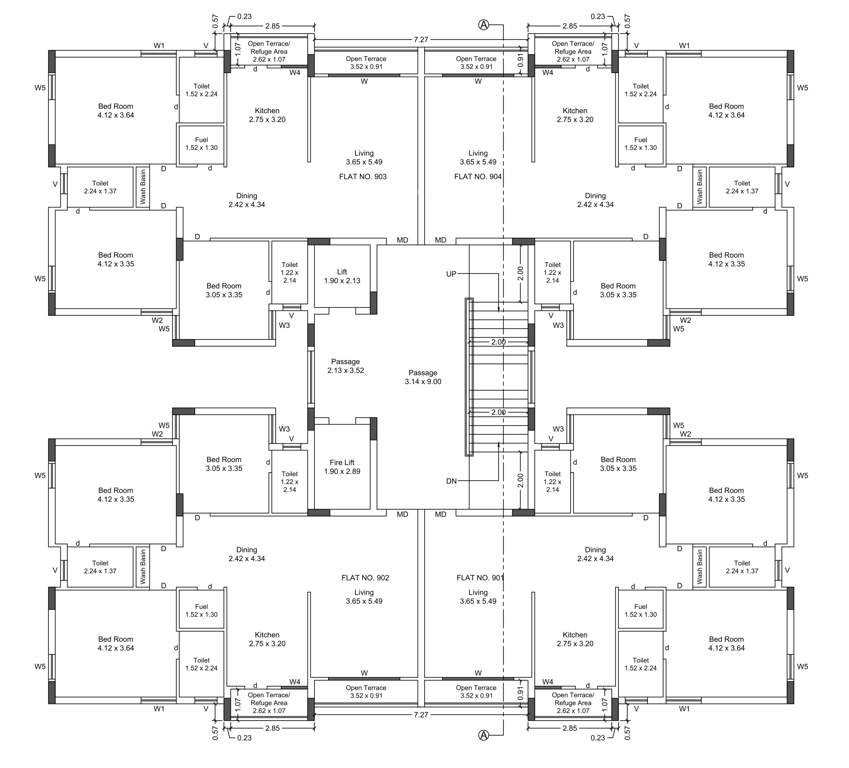  speedwell gold Tower B Cluster Plan for 9th Floor