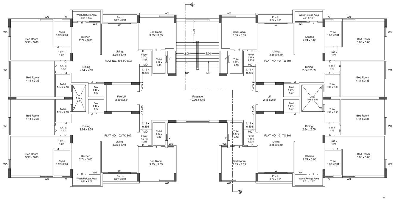  speedwell gold Tower C Cluster Plan from 1st to 8th Floor