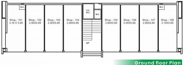 Tower A Cluster Plan for ground Floor golden-leaf Tower A Cluster Plan for ground Floor