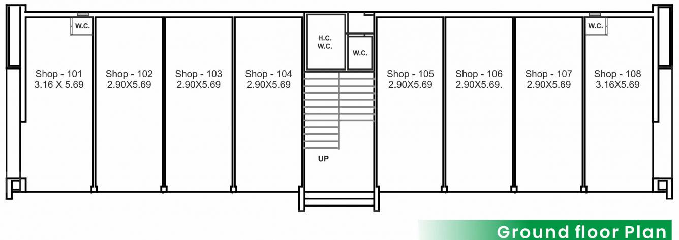  golden leaf Tower A Cluster Plan for ground Floor