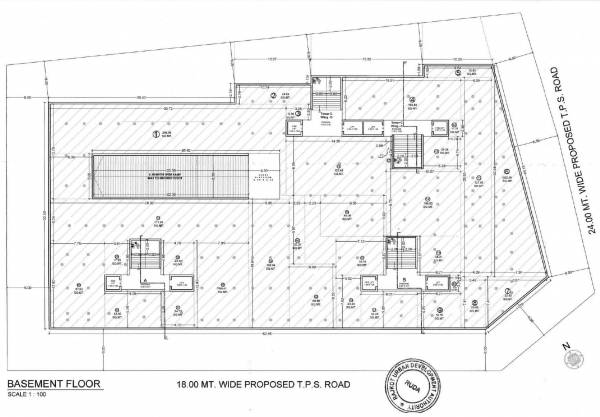  pusti-hills Tower-A Cluster Plan for basment Floor
