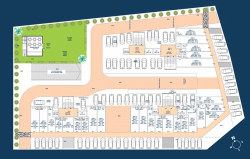  pusti-hills Tower-A Cluster Plan for car parking Floor