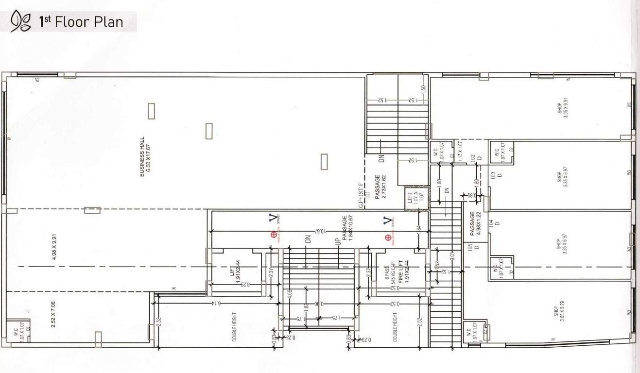  shree dwarkesh nagari A Cluster Plan from 1st to 2nd Floor