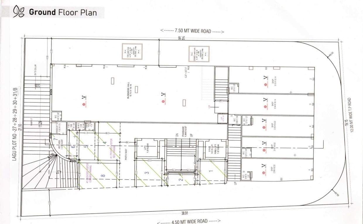  shree dwarkesh nagari A Cluster Plan from ground to 1st Floor