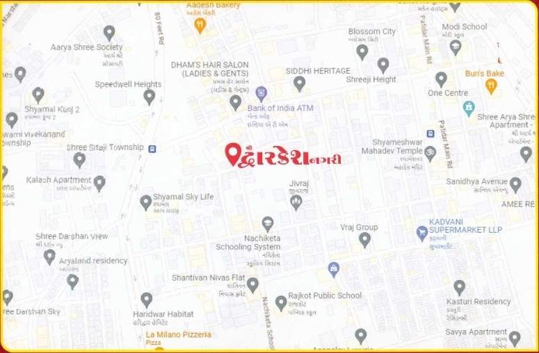  shree dwarkesh nagari Location Plan