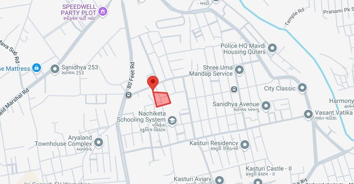  shree dwarkesh nagari Location Plan