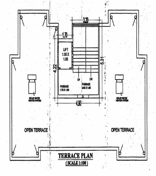  shubham-palace Block A Cluster Plan for Terrace Floor