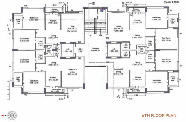 Tower A Cluster Plan for 6th Floor unique Tower A Cluster Plan for 6th Floor