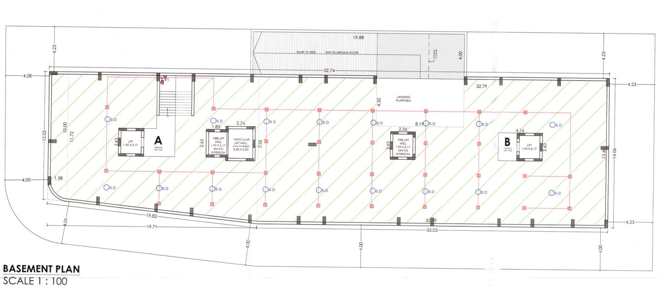  keshav heights Tower A B Cluster Plan for basement Floor