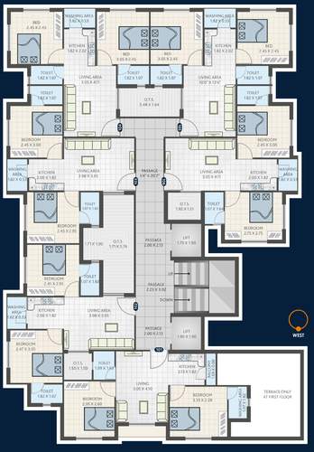  sankalp-siddh-heights Sankalp Siddh Heights Cluster Plan from 1st to 7th Floor