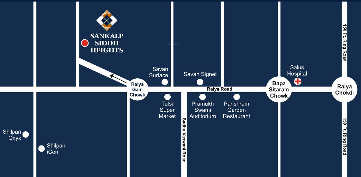  sankalp siddh heights Location Plan