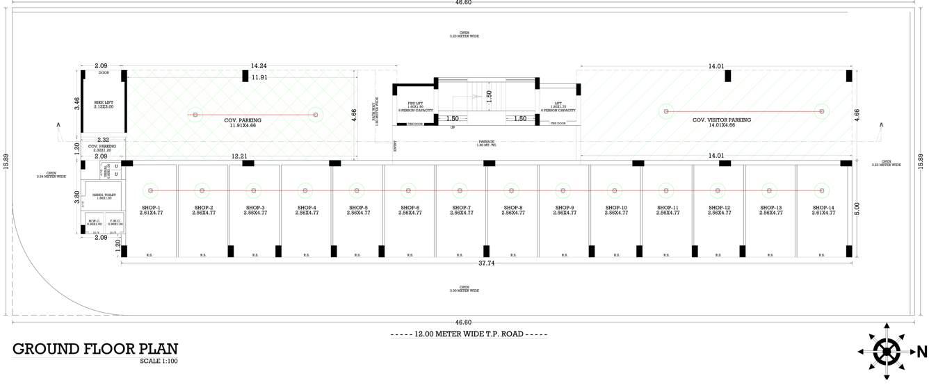 akshar avenue Akshar Avenue Cluster Plan for ground Floor