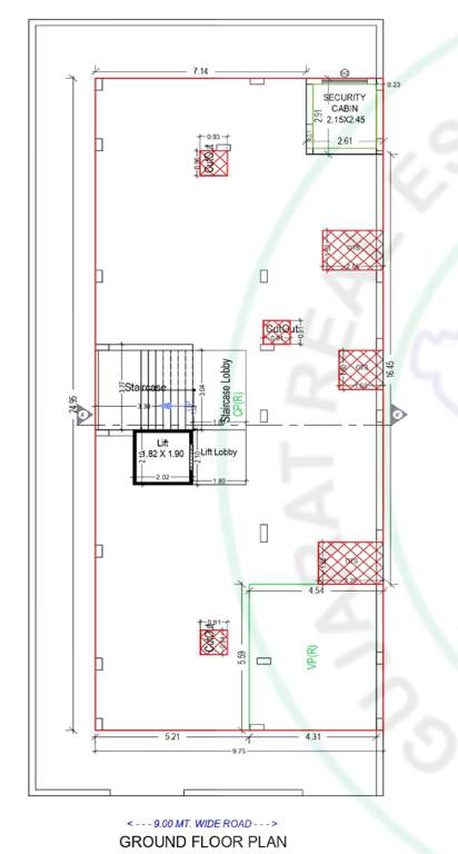  residency Residency Cluster Plan for ground Floor