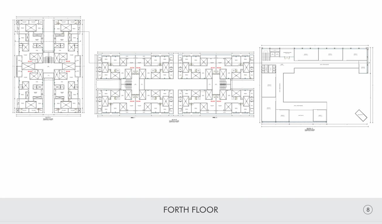  atmiya fieldspace Tower A Cluster Plan for 4th Floor