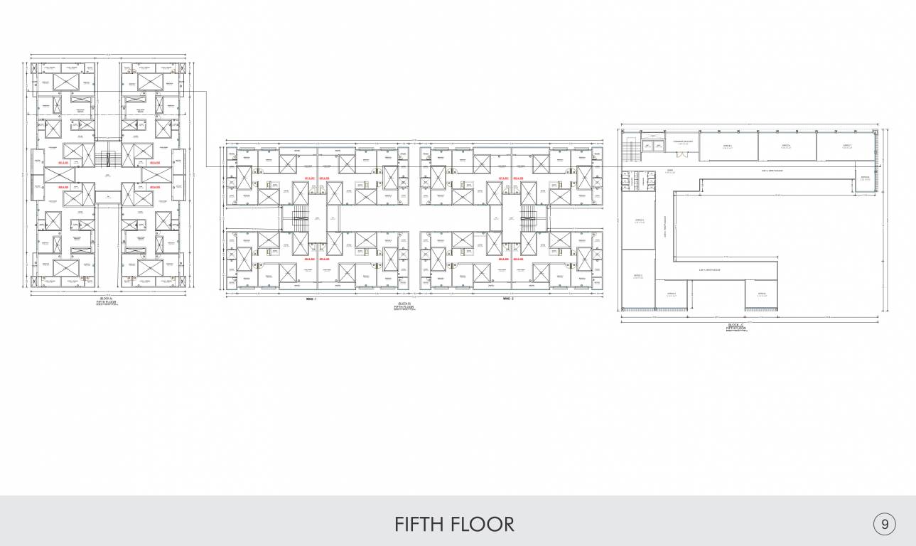  atmiya fieldspace Tower A Cluster Plan for 5th Floor