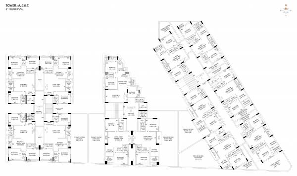  golden-nest Block-B Cluster Plan for 2nd Floor