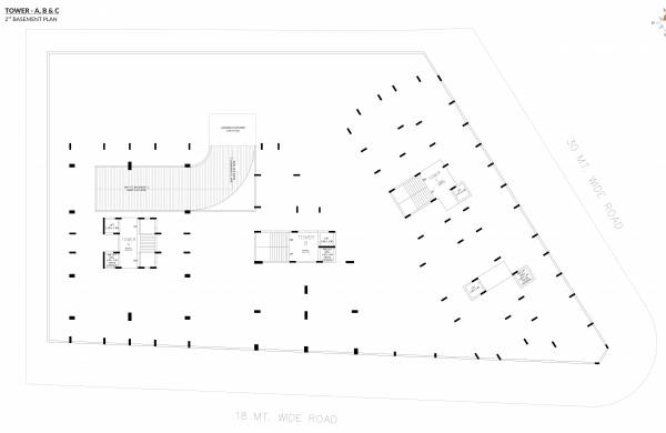  golden-nest Block-B Cluster Plan for Basement 2 Floor