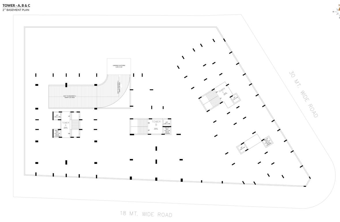  golden nest Block B Cluster Plan for Basement 2 Floor