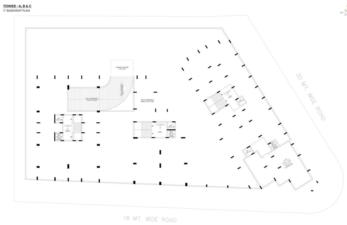  golden nest Block C Cluster Plan for Basement 1 Floor