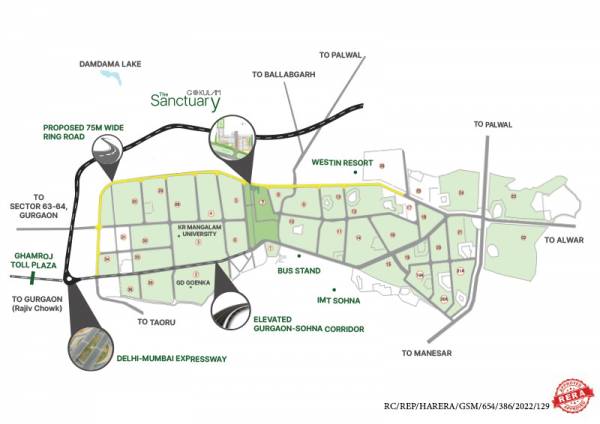  gokulam-the-sanctuary Location Plan
