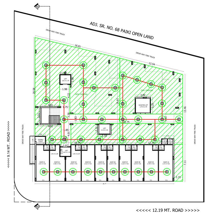  ratnam serinity Tower A Cluster Plan for ground Floor