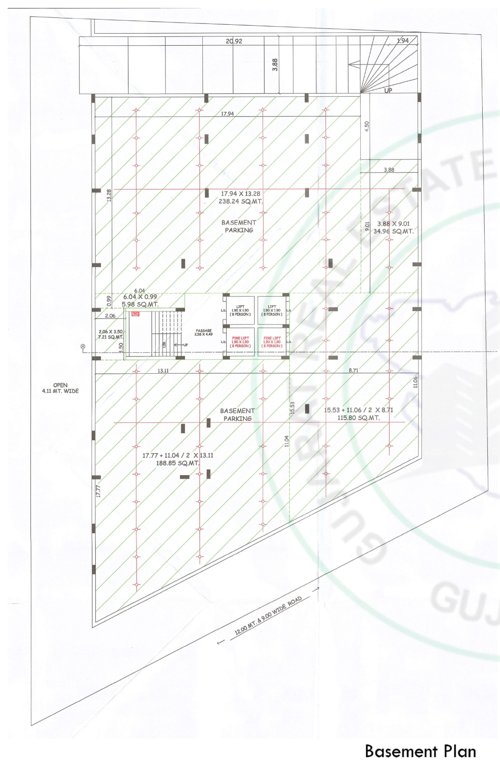  sankalp siddh vivant Tower A, B Cluster Plan For Basement