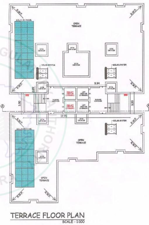  sankalp siddh vivant Tower A, B Cluster Plan For Terrace