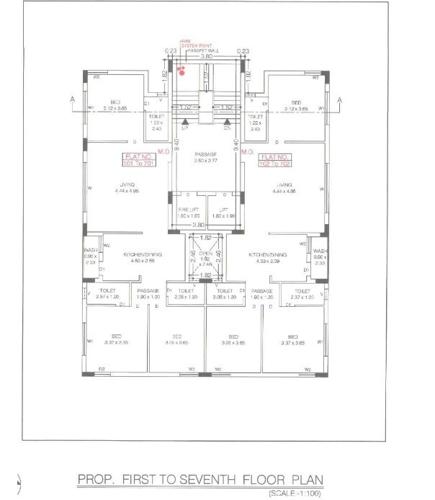 Shaswat Heights Cluster Plan from 1st to 7th Floor shaswat-heights Shaswat Heights Cluster Plan from 1st to 7th Floor