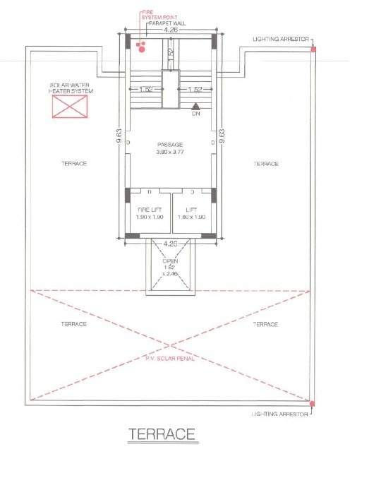 shaswat heights Shaswat Heights Cluster Plan from 7th to 8th Floor