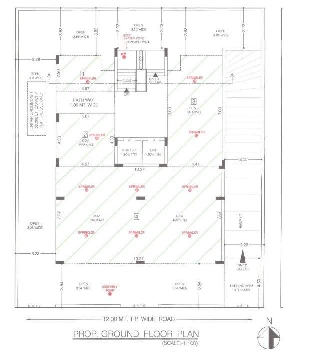  shaswat heights Shaswat Heights Cluster Plan from ground to 1st Floor