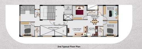  sadguru-nest Sadguru Nest Cluster Plan from 1st to 2nd Floor