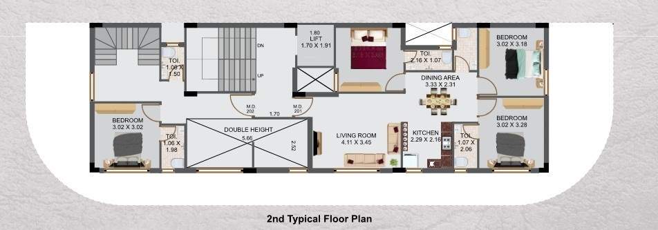  sadguru nest Sadguru Nest Cluster Plan from 1st to 2nd Floor