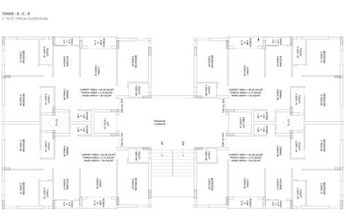 Tower A Cluster Plan from 1st to 9th Floor B C D pearl-avenue Tower A Cluster Plan from 1st to 9th Floor B C D