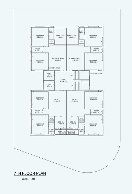  suvarna bhumi A Cluster Plan for 7th Floor