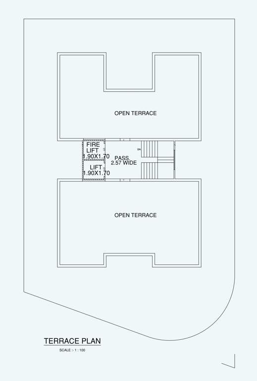 suvarna bhumi A Cluster Plan for terrace Floor