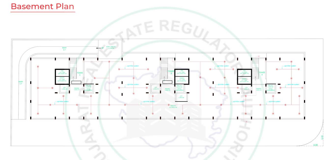  avenue Block A Cluster Plan for Basement Plan