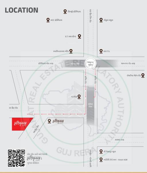 Location Plan harikrushna-city Location Plan