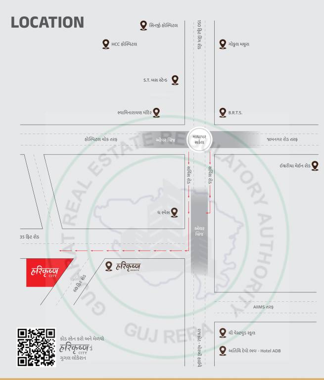 harikrushna city Location Plan