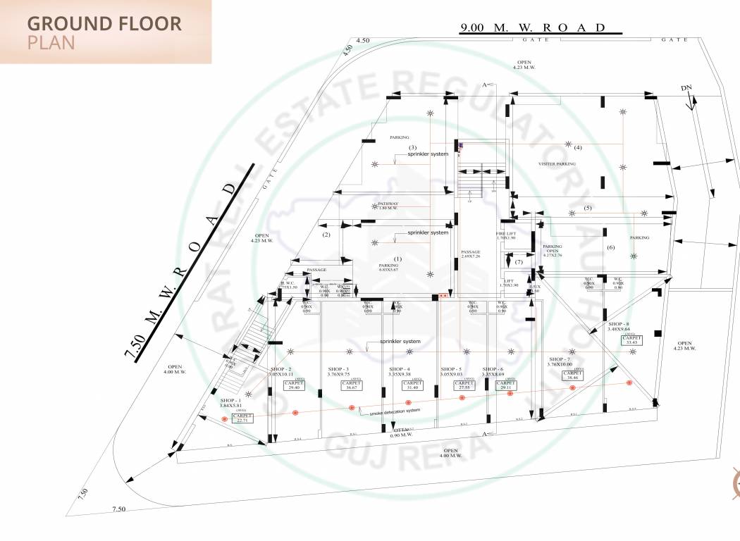  shubh vihar Shubh Vihar Cluster Plan for ground Floor